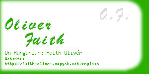 oliver fuith business card